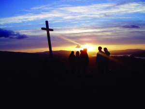 The_Way_of_the_Cross_at_sunset